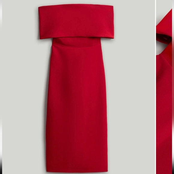 Nocturne Dresses & Skirts - Elegant Strapless Red Dress